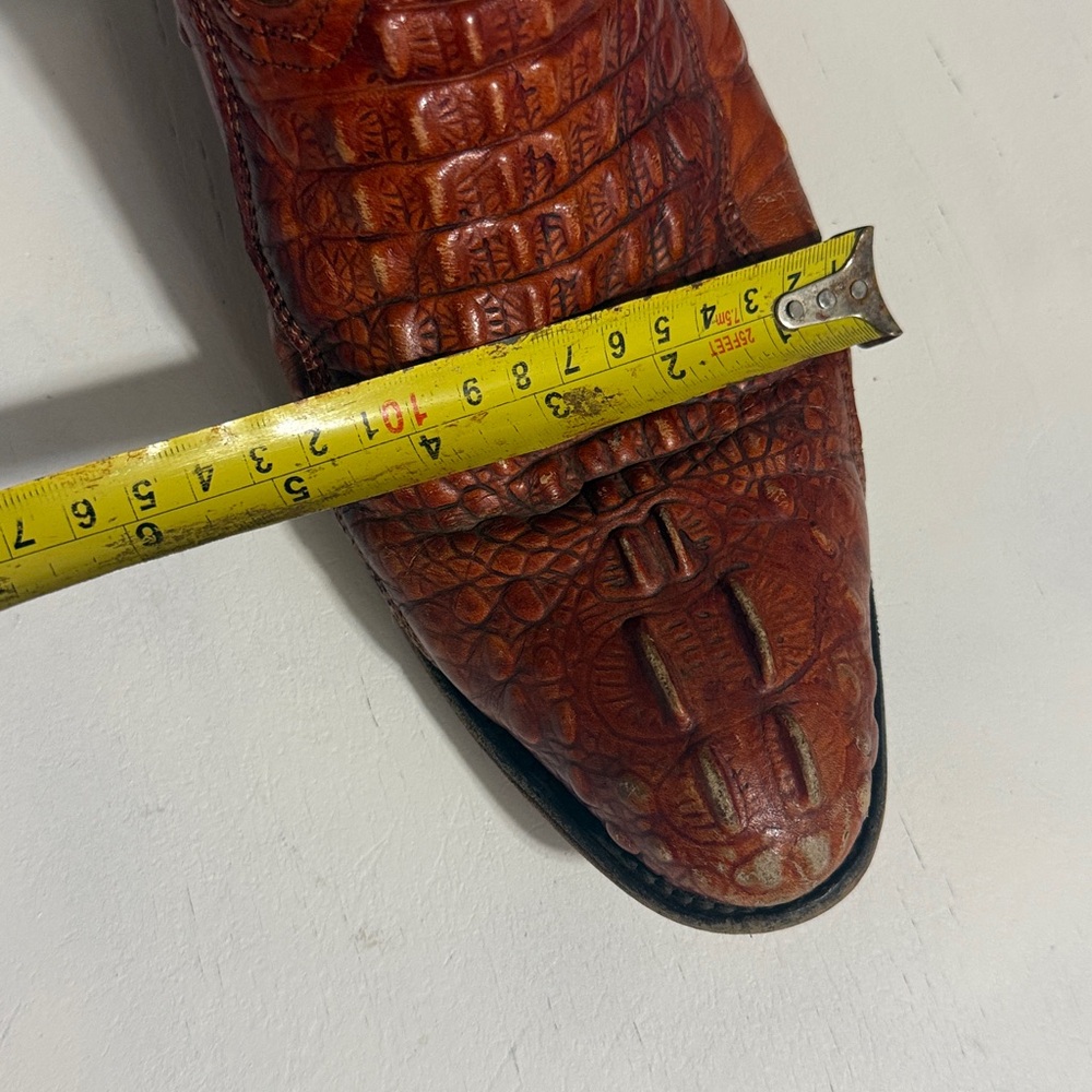 Roger Crocodile two tone brown Pointed Western Boots - Picture 7 of 7